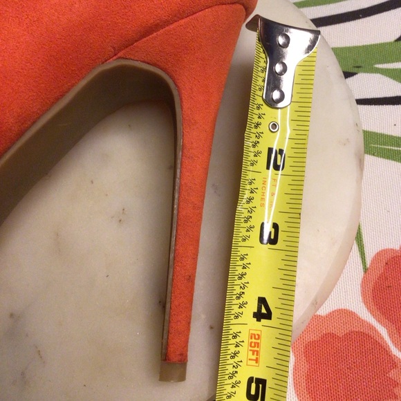 JUSTFAB coral red high heels.❤️❤️6X $15.00 - Picture 13 of 13